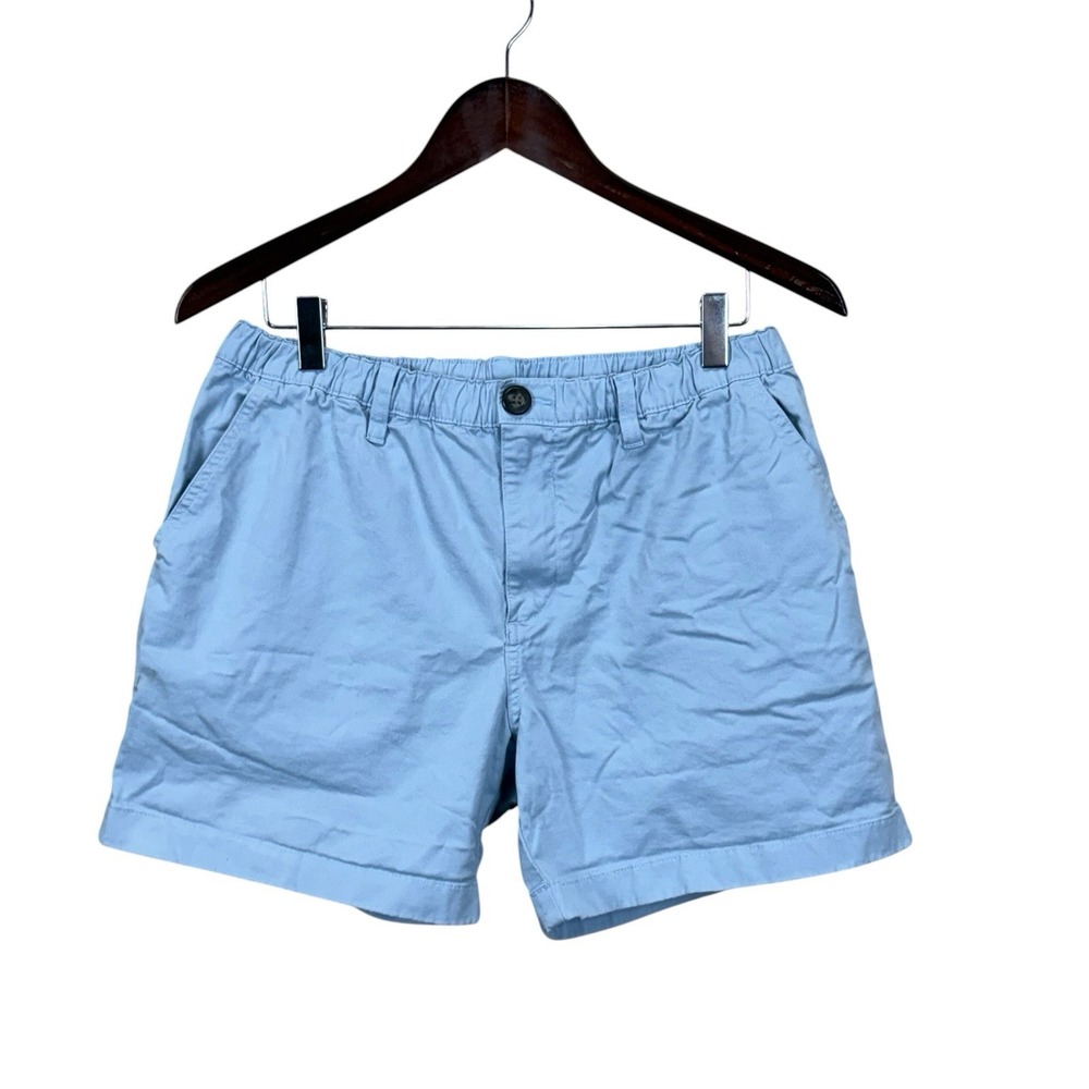Chubbies Mens Shorts Originals Size Large Stretch Twill Light Blue 5.5" Inseam